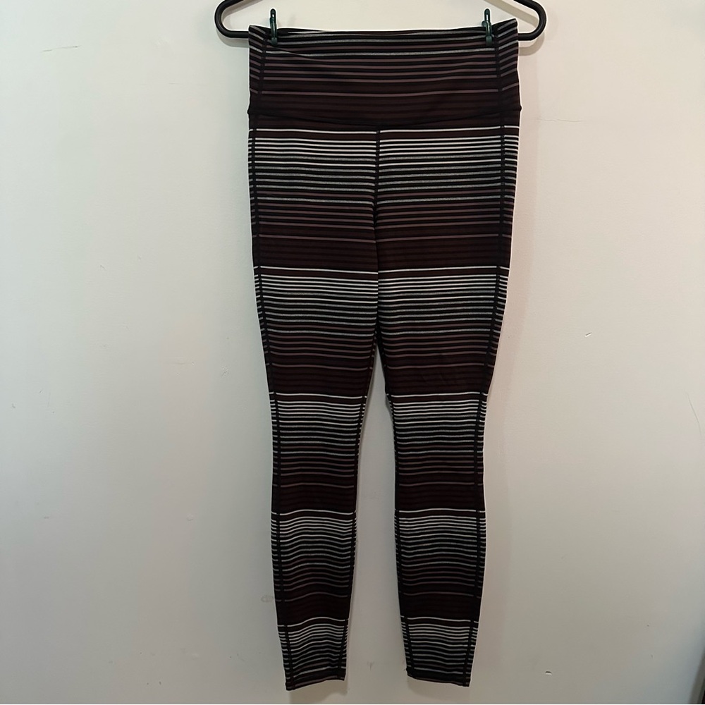 ATHLETA striped Leggings- small